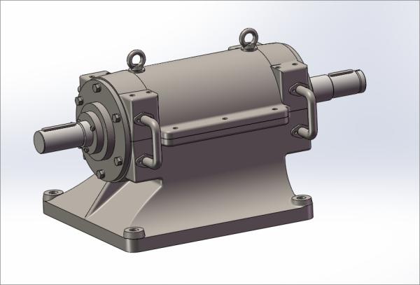 Q345 Centrifugal Fan Parts Airfoil Impellers Silencers Rotor Bearing Cone Rotor Bearing Box