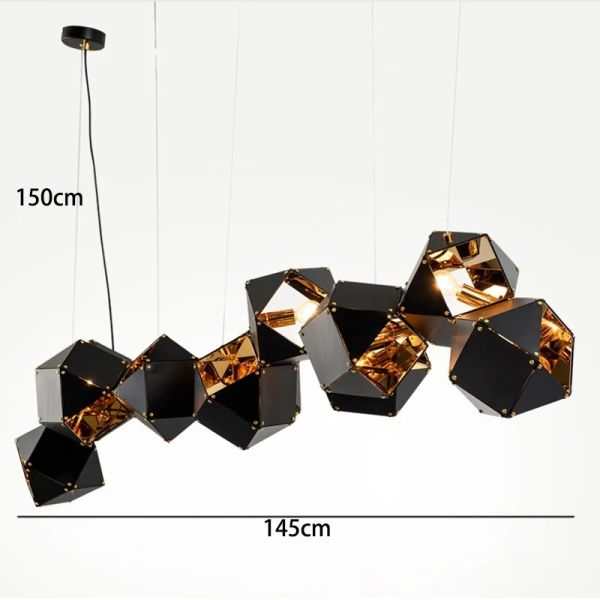 Modern home decor led lights pendant light lamps Riddle Linear Suspension（WH-AP-628）