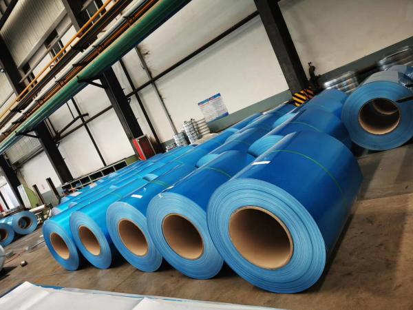 Azul AFP Impressão anti-dedos Aço Aluzinco Galvalume Aço de bobina 55% Alumínio Cinza Ligação revestida de aço bobina