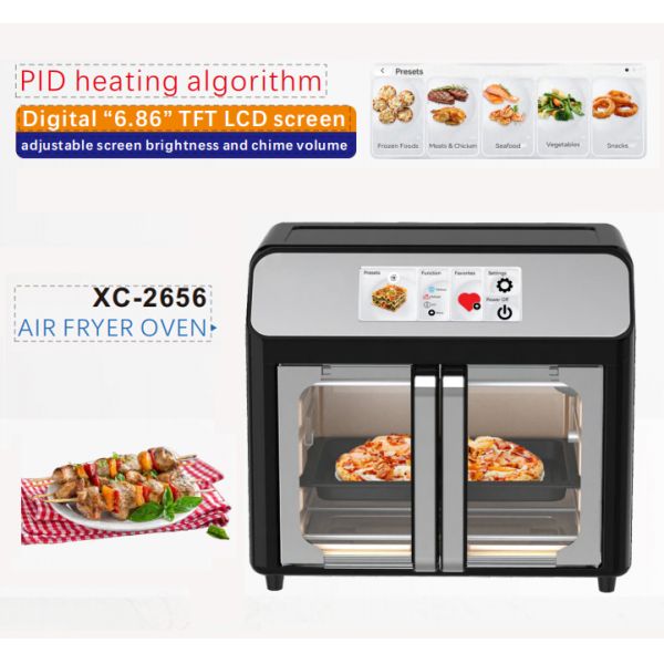 16L Air Fryer Oven PID Heating System Smart Control With Multiple Cooking Menus