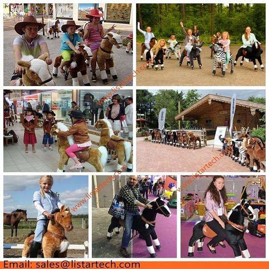 Funny Toy! Walking Ride on Horse, Riding Horse Walking Toys, Baby Plush Rocking Horse