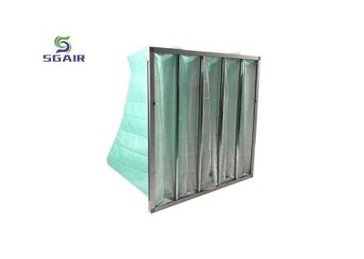 Glass Fiber H14 Aluminum Bag Filter ,  Pocket Air Filter 21mm