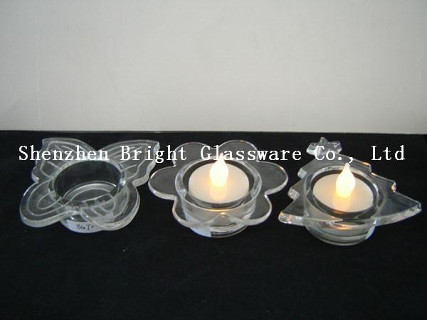 High quality glass candle holder for decoration