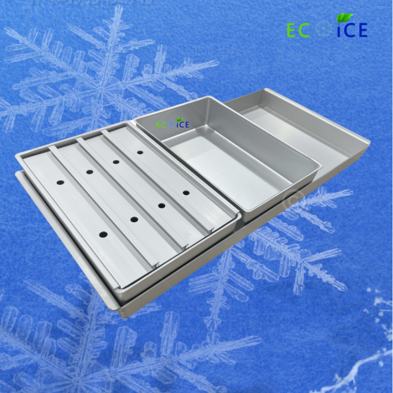 295*195*68 mm Freezing Blast Pan Tray Aluminum Tray for Frozen Fish and Shrimp