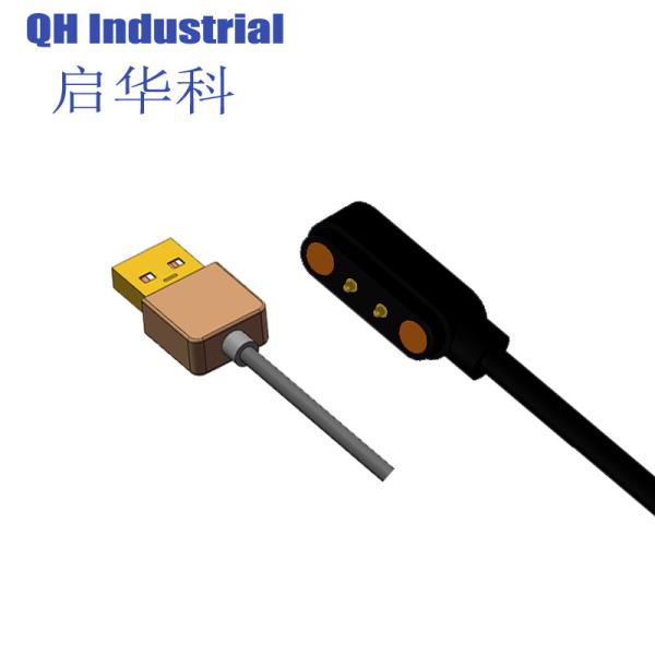 2Pin 4.0mm Pitch without Positioning Point 1mm 2mm 3mm 4mm Male Smart Watch Smart Device Magnetic Power USB Connector