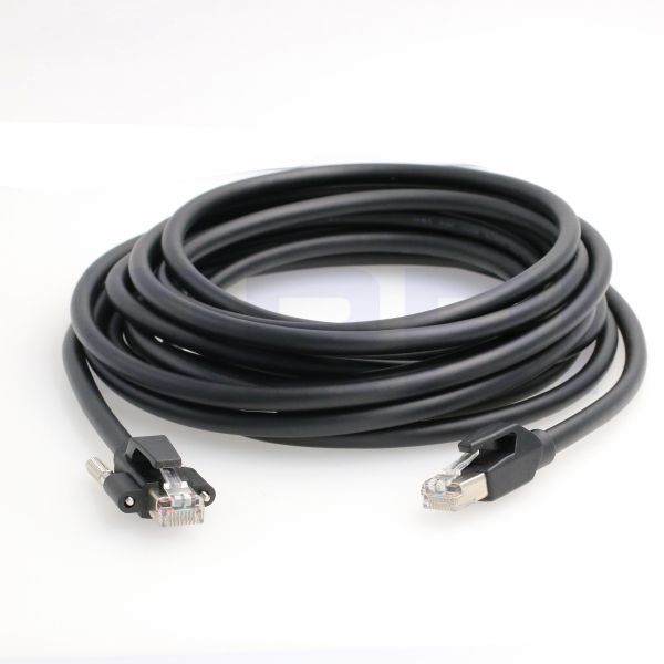 GigE Cat 6 S/STP DrC RJ-45 Horizontal Locking Screws Data Cable Basler Cameras