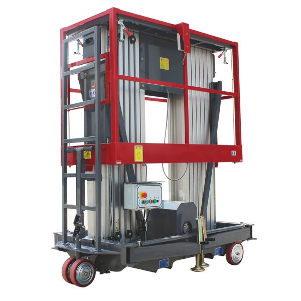 6m 10m 12m Aerial Vertical Mast Lift Industrial Cherry Picker Customized