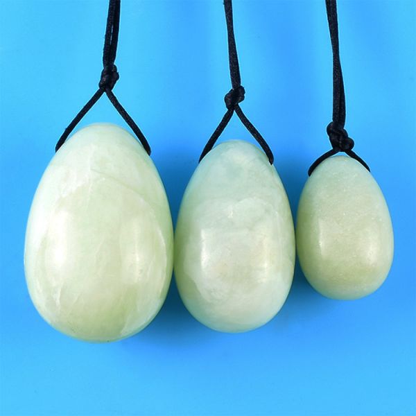 Jade Eggs for Women Size One Set Rose Quartz Green Purple White Nephrite Xiuyan Jade
