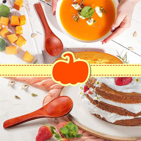 Nature Wooden Mini Tasting Condiments Salt Spoon For Kitchen Cooking 30 Pieces