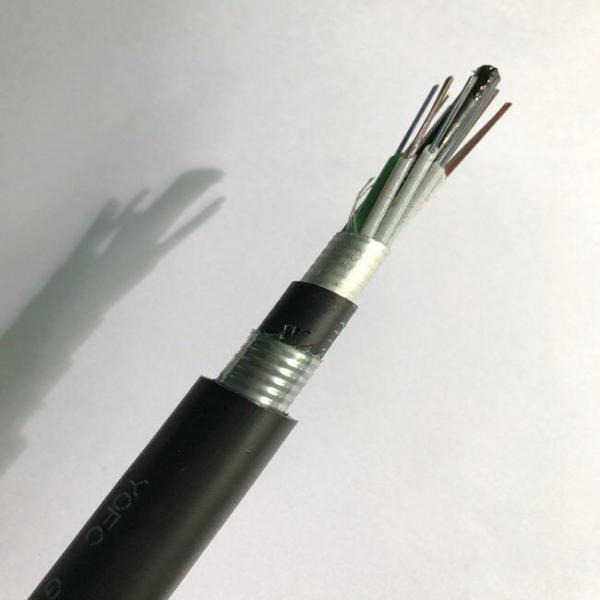 Revestimento dobro enterrado direto da fita de aço blindada do cabo de fibra ótica GYTA53 subterrâneo Singlemode exterior
