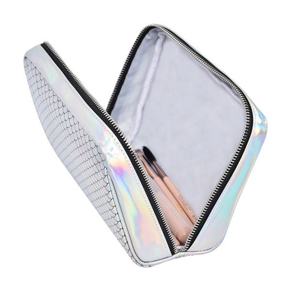 Bolsa cosmética de lujo de gran tamaño de cuero de lujo 20X7X14CM