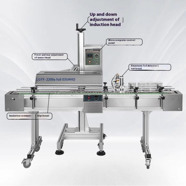 Continuous Electromagnetic Induction Sealer For PET Bottle Caps And Aluminium Foil