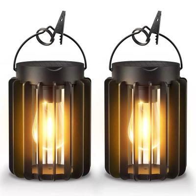 Rechargeable Solar Hanging Flame Lantern for Outdoor Decoration Waterproof and Suitable for Daily Lighting or Christmas