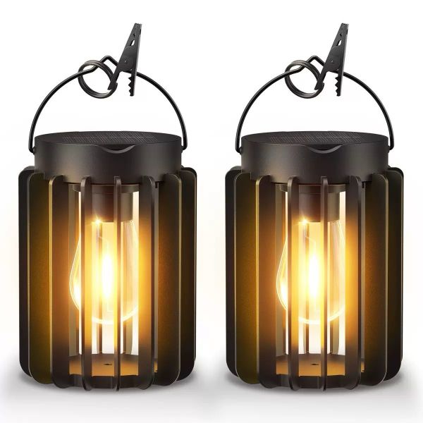 Solar Powered Outdoor Lanterns with Auto On/Off , Waterproof Modern Solar Outdoor Lights