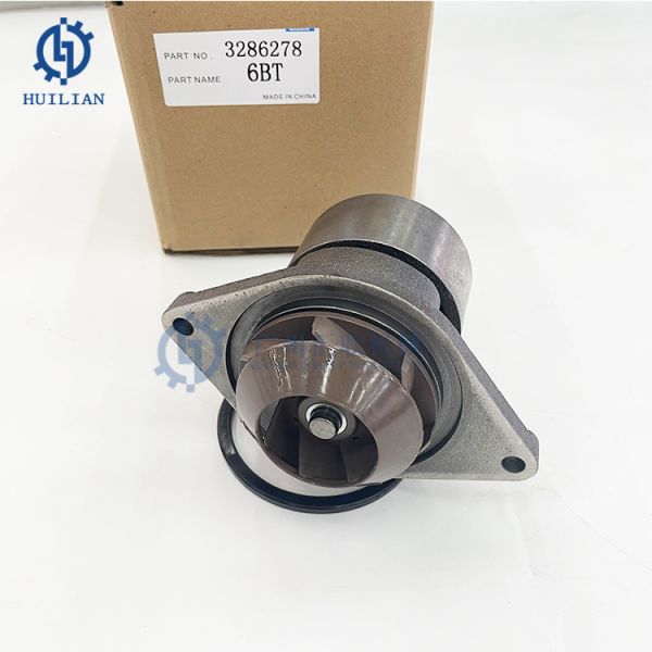 Cummins 3286278 Excavator diesel Engine Spare Parts Water Pump for Construction Machinery Excavator Engine Accessories 6BT Water Pump