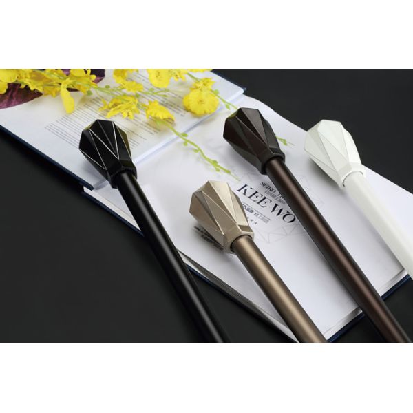 0.5mm 0.6mm Metal Bracket Adjustable Double Pipe Curtain Pole