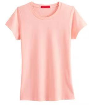 cotton spandex t shirts short sleeve blank plain t shirts can be printed or make logo on it