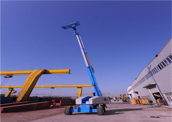 Space Saving Telescopic Boom Lift Excellent Maneuverability Non Pollution