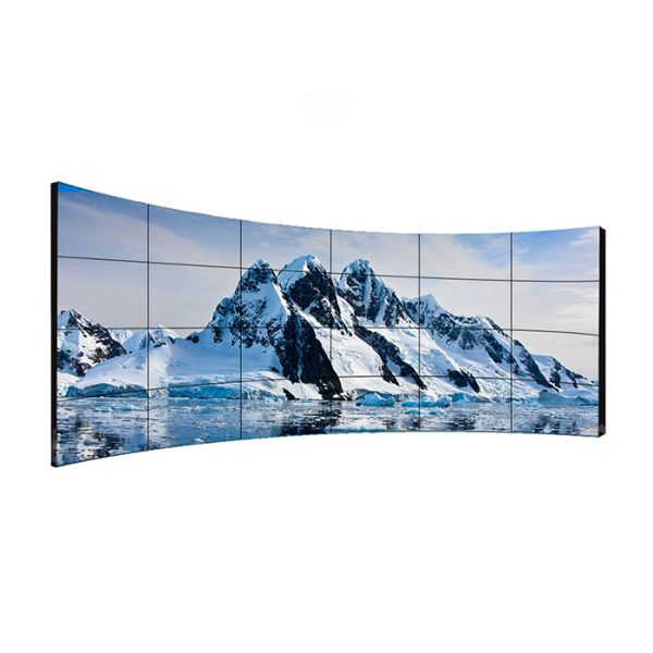 Ultra Narrow Bezel Curved Video Wall Displays , Interactive Video Wall Fast Response Time
