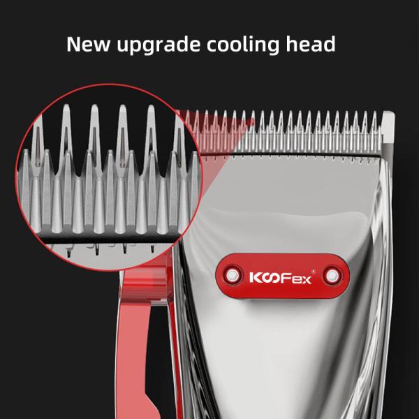 15W Cordless Beards Electric Hair Clippers Silver LCD Display For Hotel