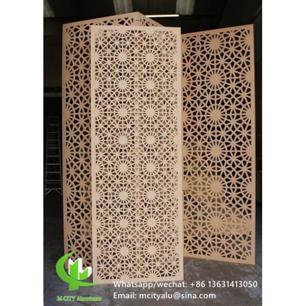 Алюминиевый лазерный панель лист для декорации забора перфорированной стенной панели
