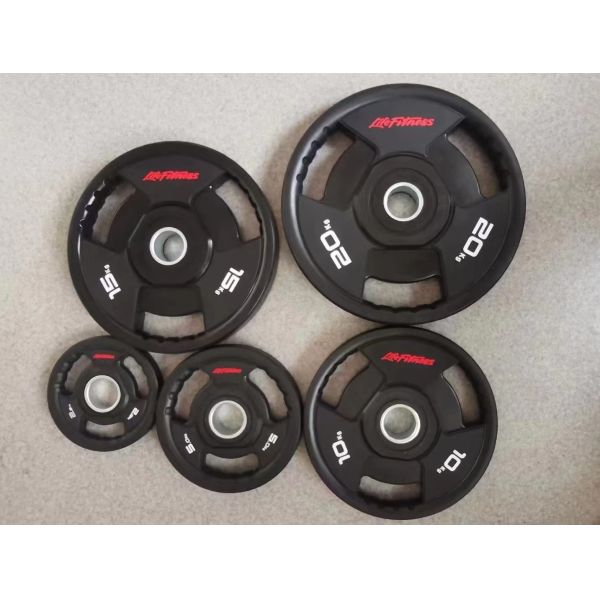 Weightlifting Bumper Plates High End CPU Gym Equipment 2.5kg 5kg 10kg 15kg 20kg 25kg Fitness Training Set