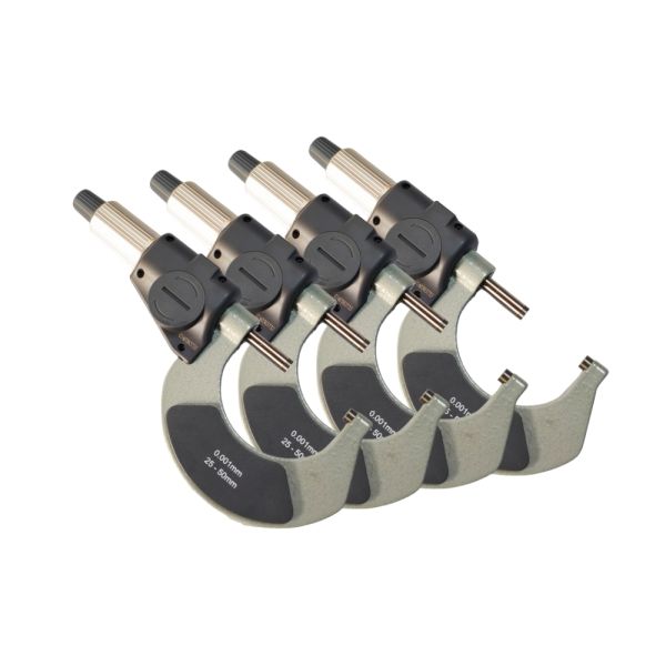 High Accuracy 25-50mm/1-2 Best Selling Electronic Outside Micrometer for Precision Machining and Control