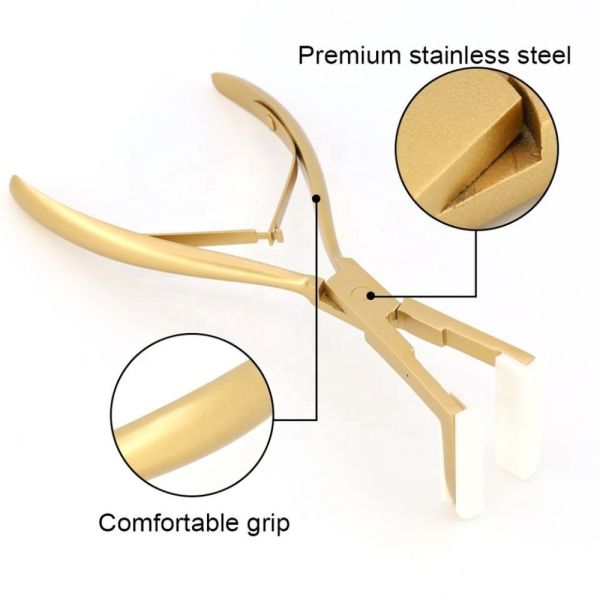 Stainless Steel Extensions Tape Sealing Pliers Tool for Black Tape in Hair Extensions