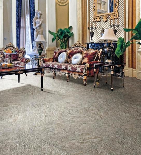 Telha de assoalho cerâmica interior da cozinha, telhas da porcelana do arenito das salas de visitas