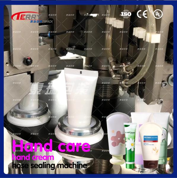 Aluminum And Composite Tube Gel Cosmetic Cream Filling Machine 60-100 Bottles/Min