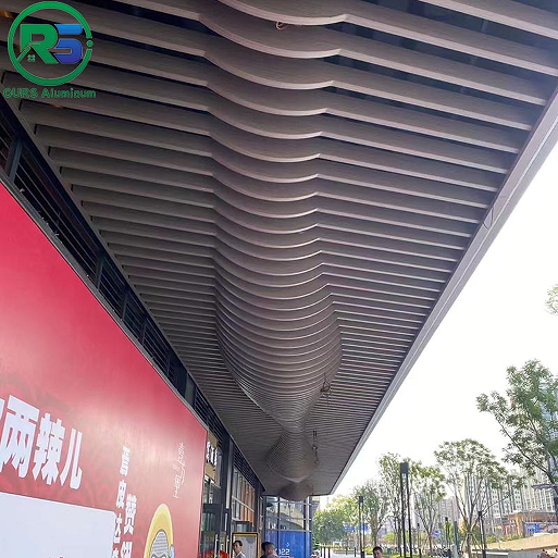 1.0mm Suspended Metal Ceiling in Wine Red for Modern and Simple Decoration