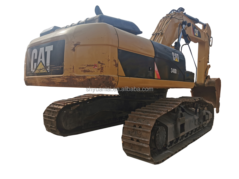 Excavateur CAT340D d'occasion avec conception en acier souple et pompe hydraulique originale
