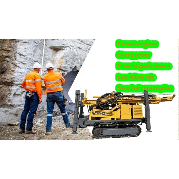 Diesel Deep Well Drilling Equipment Hydraulic Port For Geotechnical Using