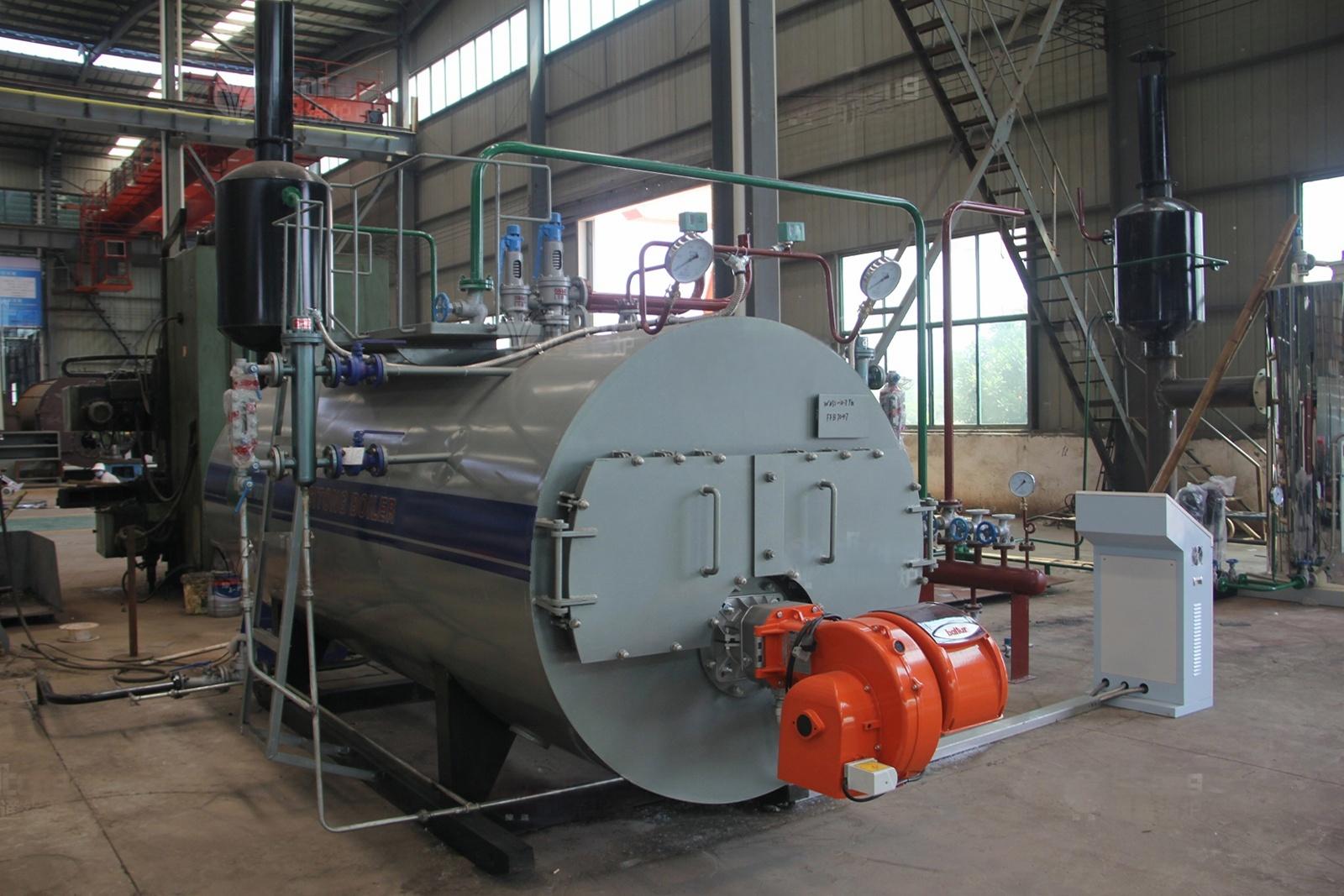 WNS Series Gas Oil Fired Hot Water Boiler Fully Automatic High Efficiency