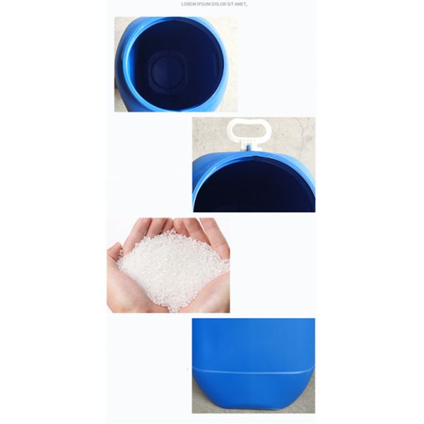 50L Sealed Barrel Thread Cover Can Stack Plastic Barrel Large Mouth Flange Barrel