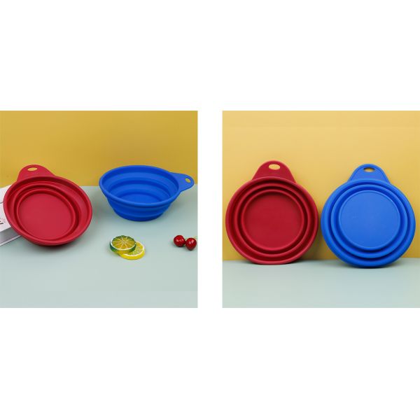 Collapsible Silicone Dog Pet Bowl For Feeding Foldable Bowls