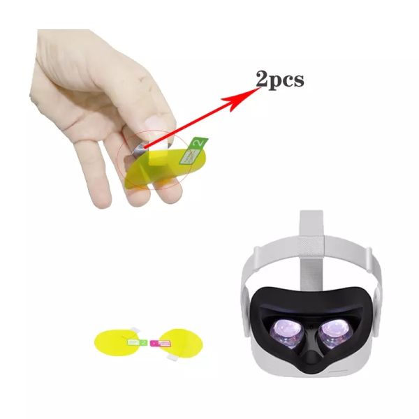 2021 Wholesale VR Screen Protective Film For Oculus Quest 2 VR Headset Helmet Anti Scratch Lens Protector Cases Covers