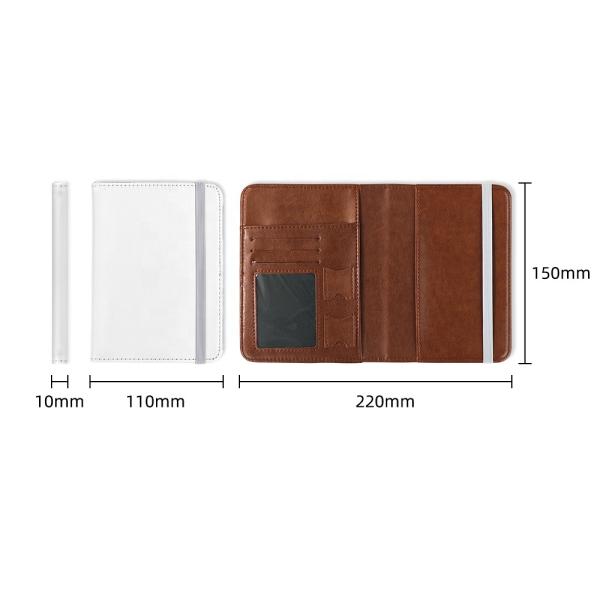 Sublimation Travel Wallet Blank Passport Card Holder For Sublimation Photo Printing