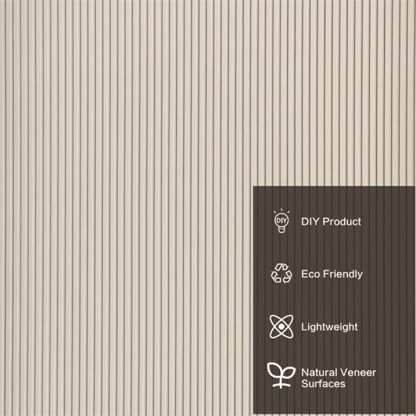 Interior Decor Embossed 3D Wall Art Panels 15mm 18mm With MDF Base Material