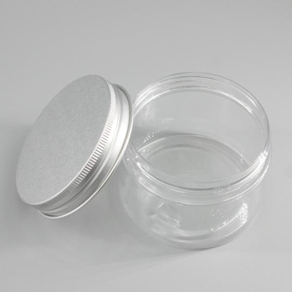 Cylinder 150ml PET Transparent Plastic Cosmetic Cream Jar Packaging