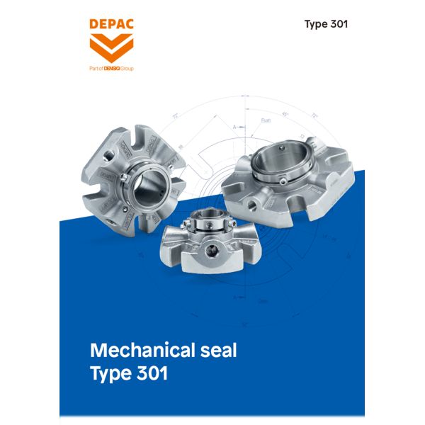 DEPAC Type 301 Stationary Single Cartridge Mechanical Seal for Packing Pumps