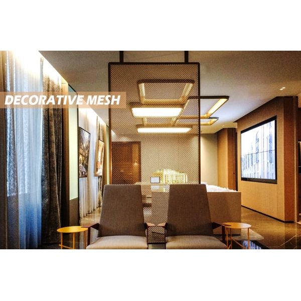 Декоративные панели из сетки из нержавеющей стали для дизайна интерьера