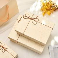 Exquisite Birthday Gift Packaging Box With Lid And Bowknot Perfume Scarf Gift Box