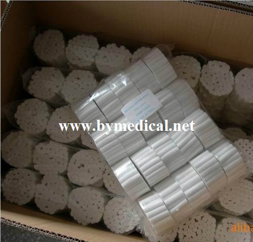 Disposable Dental Cotton Roll , Surgical Sterile Absorbent Cotton Roll