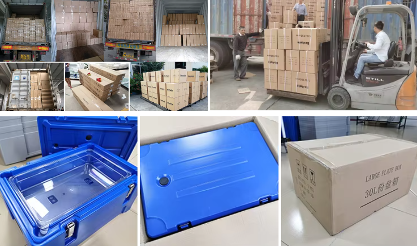 Plastic LLDPE Restaurant Foodservice Container Insulated Food Carrier Thermal Box For Catering
