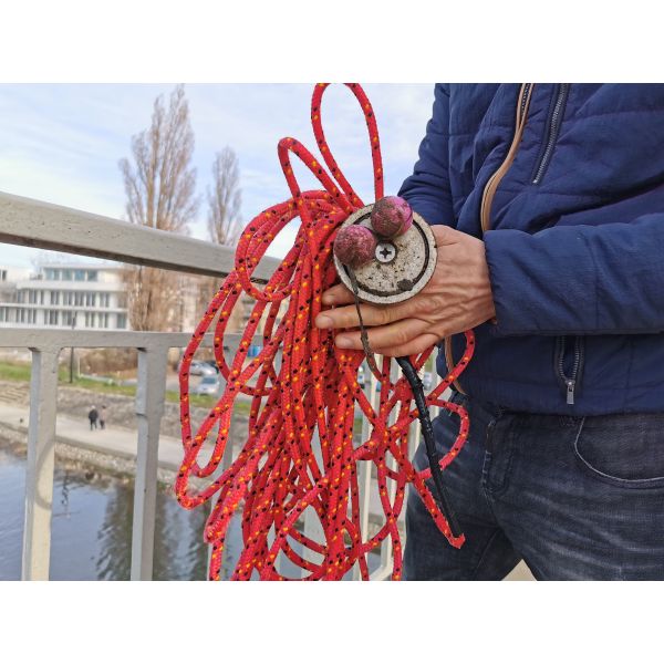 Диа 60 мм 350 фунтов Сила Неодимовый магнит рыболовный комплект с D10 мм x L10M размер веревки