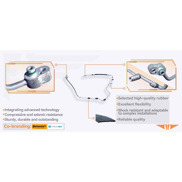 3C0820741AJ décharge Volkswagen Passat B6 CC 1.4T raccord de tuyau en aluminium 06-11