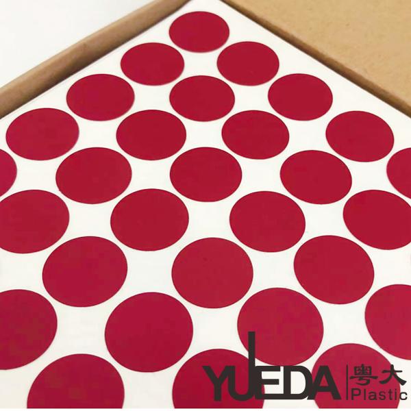 Various Sizes  Colorful PVC Screw Cap Stickers Self Adhesive For Decoration