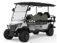 6 Seats Electric Lifted Golf Cart With Lead-acid Battery 8-10 Hours Charge Time 110V AC To DC 48V 20A Smart On-board Charger
