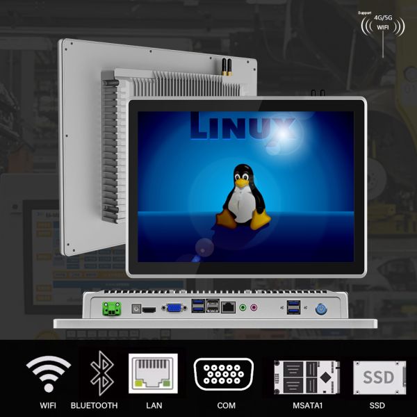 17 Inch IP65 Industrial Touch Screen Panel Pc Capacitive Tablet Wall Mount/Desktop/VESA Fanless Touch Screen Panel Computer